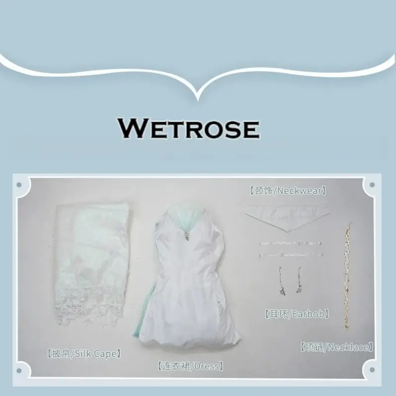 [Wetrose] In Stock Path to Nowhere Hamel White Dress Game Outfit Cosplay Costume