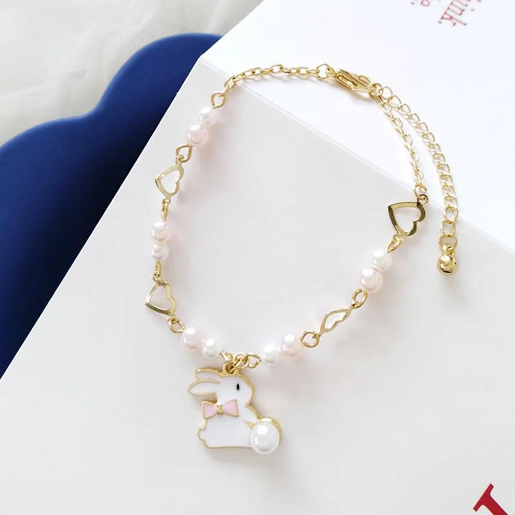 Little White Rabbit Pearl Bracelet