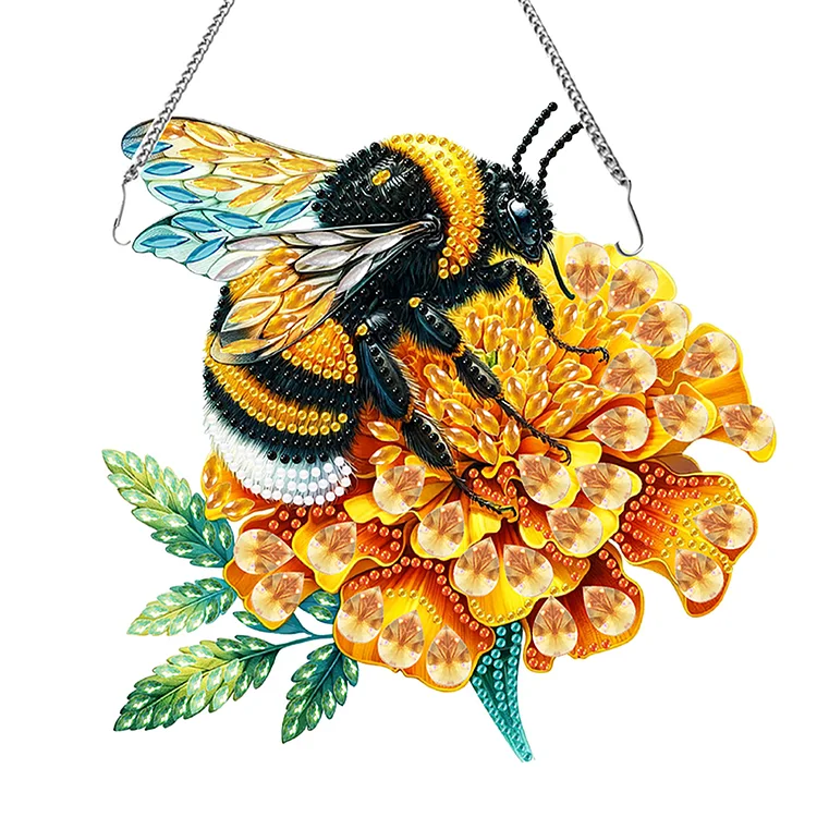 Acrylic Diamond Painting Home Decor Animal Bee Diamond Painting Hanging Pendant