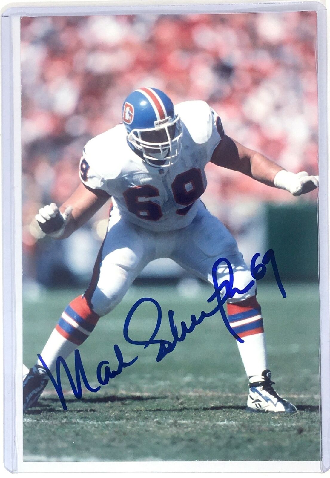 Mark Schlereth Signed 4x6 Photo Poster painting Denver Broncos ESPN Autograph Auto