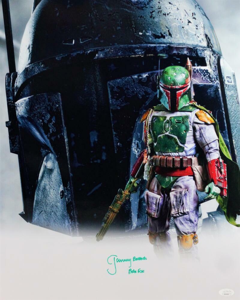 Jeremy Bulloch Signed Boba Fett 16x20 White Double Image Photo Poster painting - JSA Auth *Green