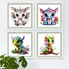 12pcs Cute Dragon-11CT Stamped Cross Stitch Set 12.5*12.5cm/4.92*4.92in tapestrymarket