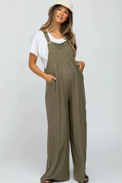 Plus Size Wide Leg Overalls Jumpsuit (Buy 2 Free Shipping)