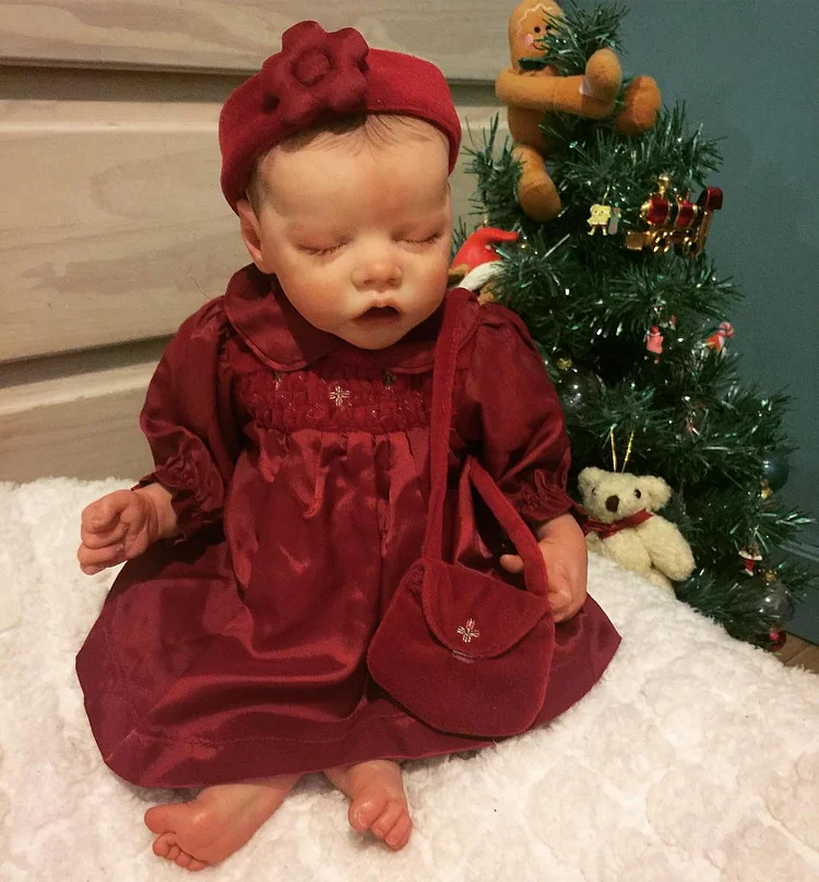  [Holiday Gift]17"Real Lifelike Soft Weighted Body Silicone Sleeping Reborn Baby Doll Chloe - Reborndollsshop®-Reborndollsshop®