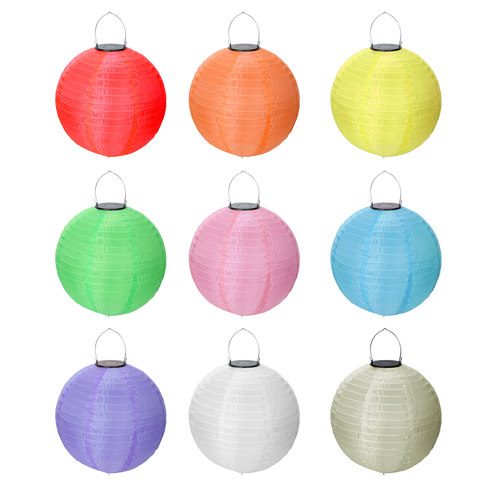 

30cm Solar Hanging String Light Outdoor Holiday Lantern LED Chinese Lamp, Green, 501 Original