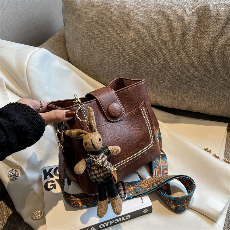 Vintage Niche Crossbody Bucket Bag