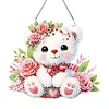 DIY Bear Diamond Painting Acrylic Single-Sided Hanging Pendant