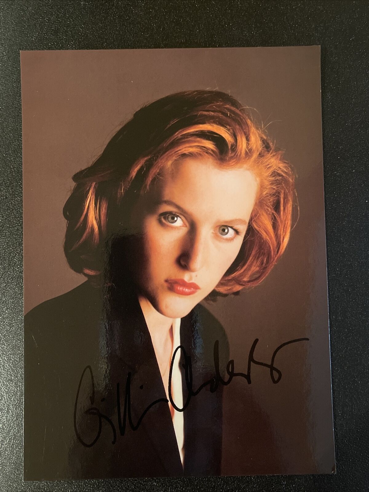 Great 5x7 Signed Autographed Photo Poster painting of Actress Gillian Anderson from X-Files