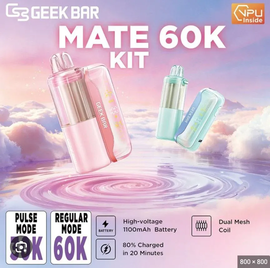 Geek Bar Mate 60K Disposable Kit（5%, 60000 Puffs）