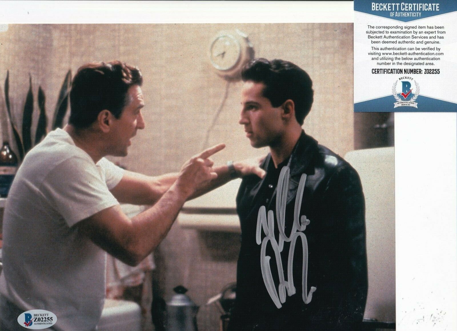 LILLO BRANCATO signed (A BRONX TALE) Calogero 8X10 Photo Poster painting BECKETT BAS Z02255