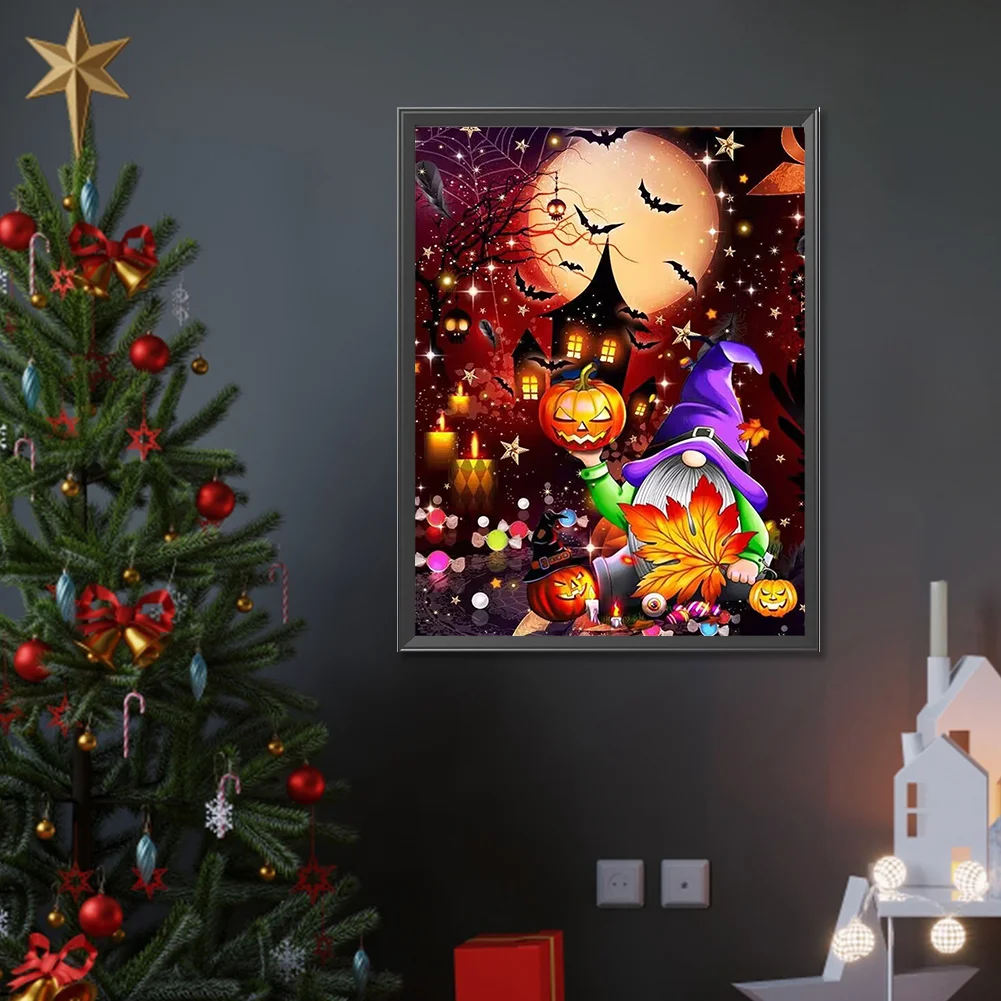 Diamond Painting - Full Round Drill - Spooky Halloween(Canvas|30*40cm)