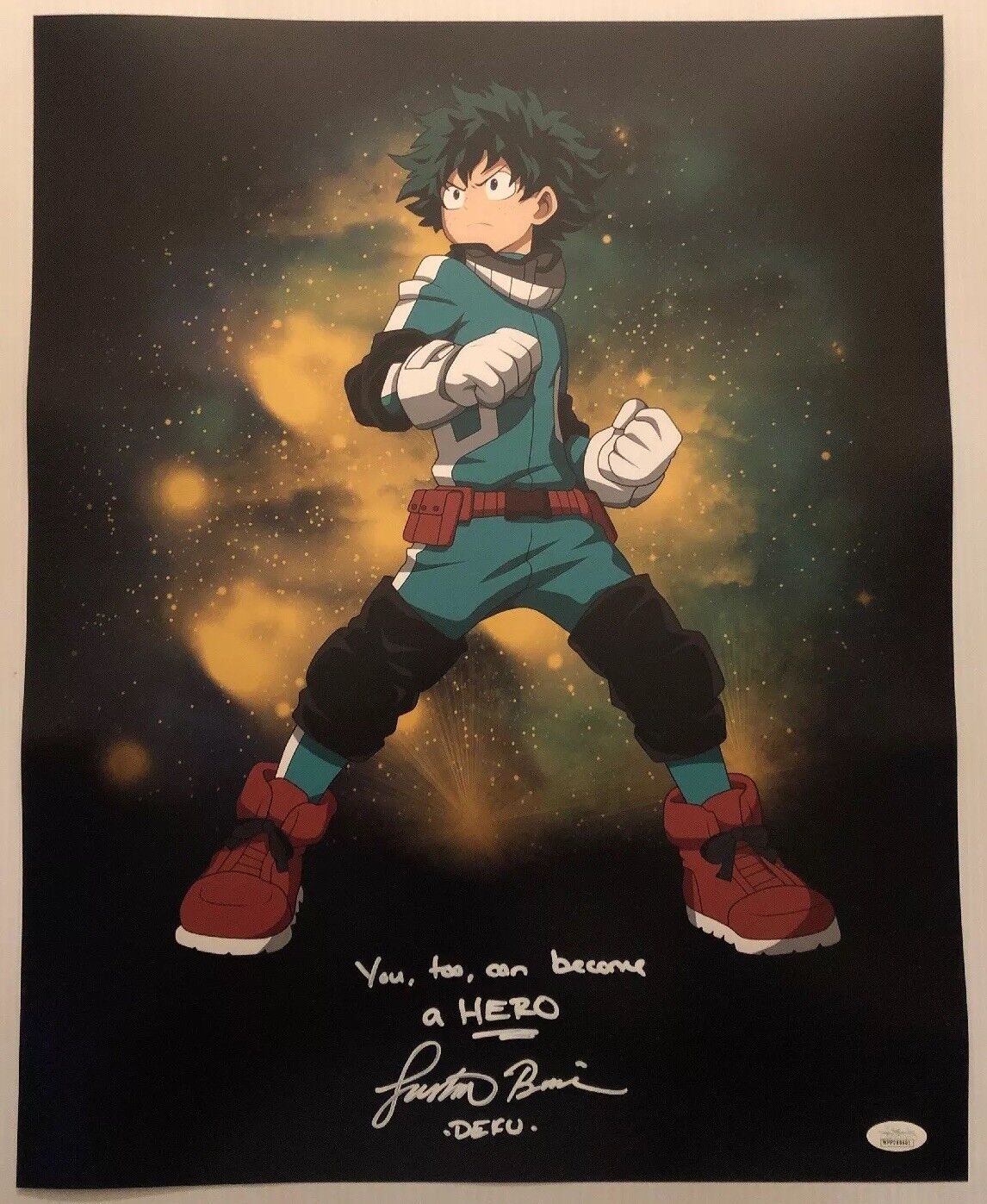 Justin Briner Signed Autographed 16x20 Photo Poster painting DEKU My Hero Academia JSA COA 3