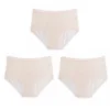 High Waist Leak Proof Ice Silk Panties Plus Size L-5XL