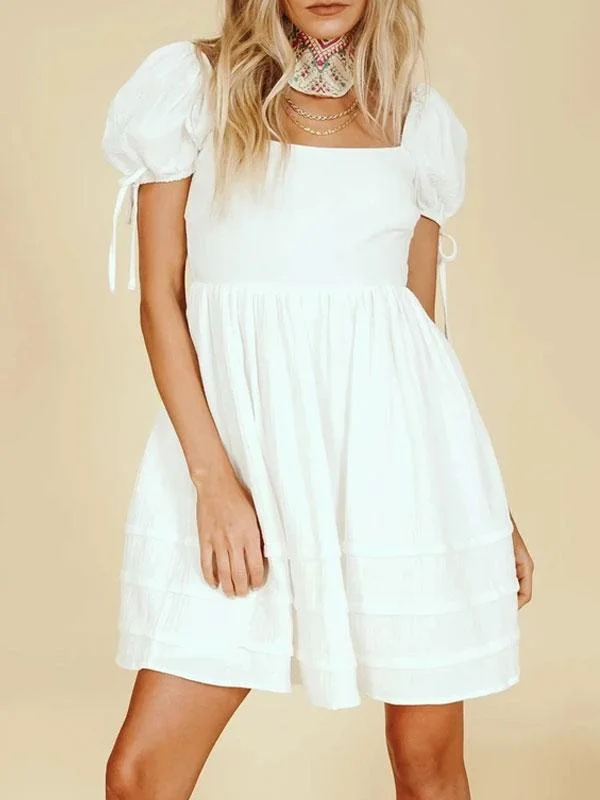 Puff sleeve dress