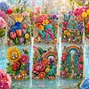 6pcs DIY Garden Diamond Painting 3D Greeting Card