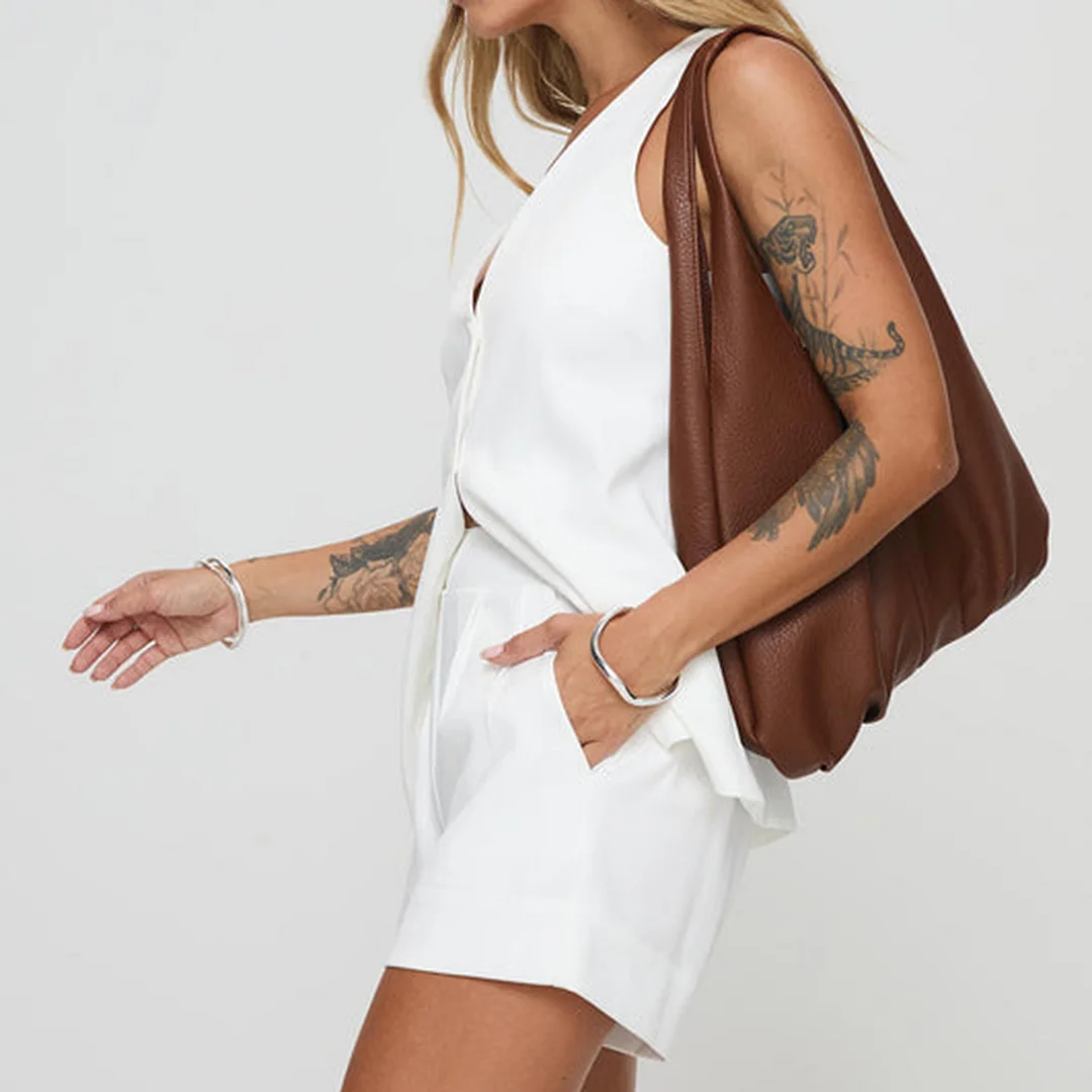 Trendy Cotton Women's Vest Shorts Comfortable Two-Piece Set