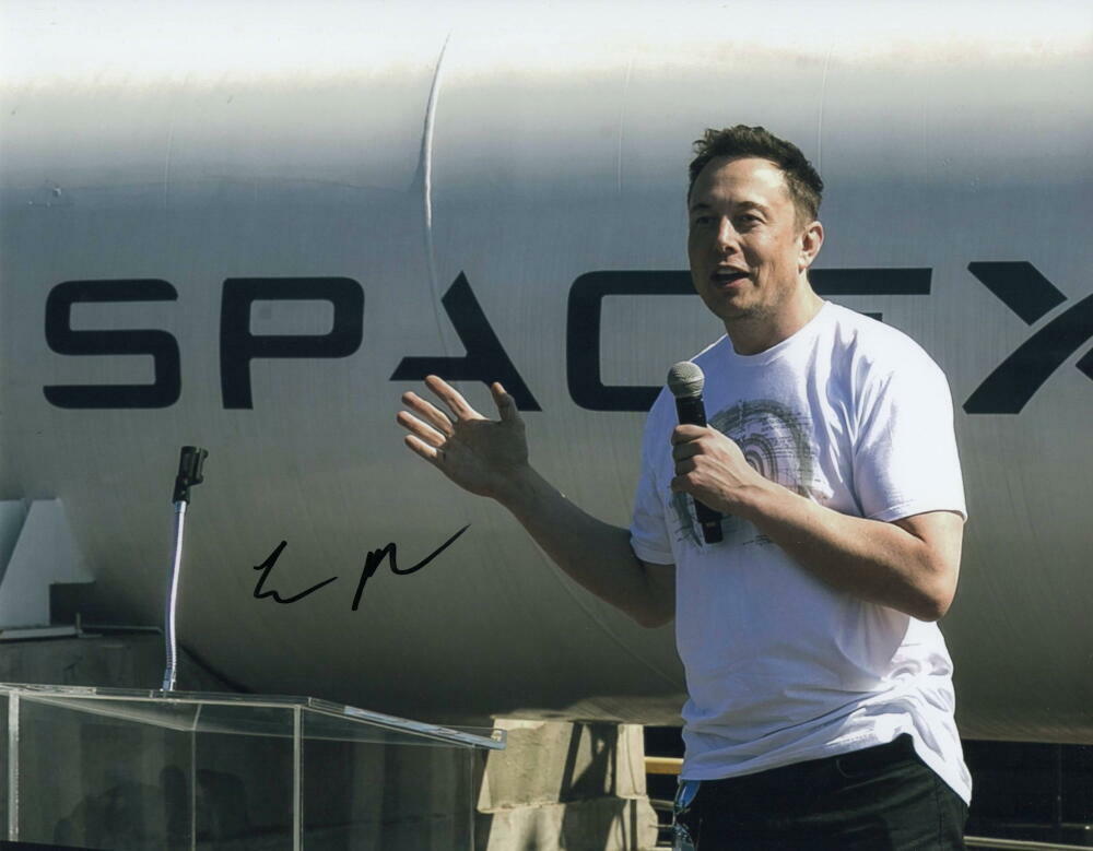 ELON MUSK SIGNED AUTOGRAPH 11X14 Photo Poster painting - SPACEX FOUNDER VERY RARE SIGNATURE ACOA