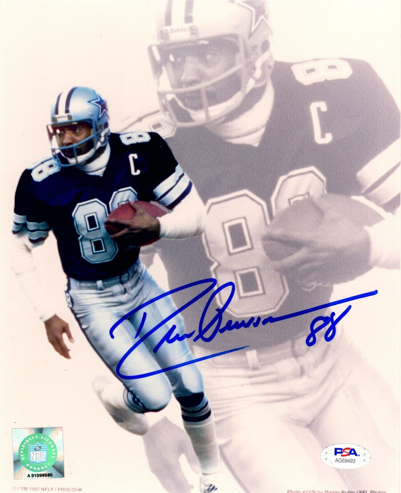 Drew Pearson autographed signed 8x10 Photo Poster painting NFL Dallas Cowboys PSA COA Tulsa