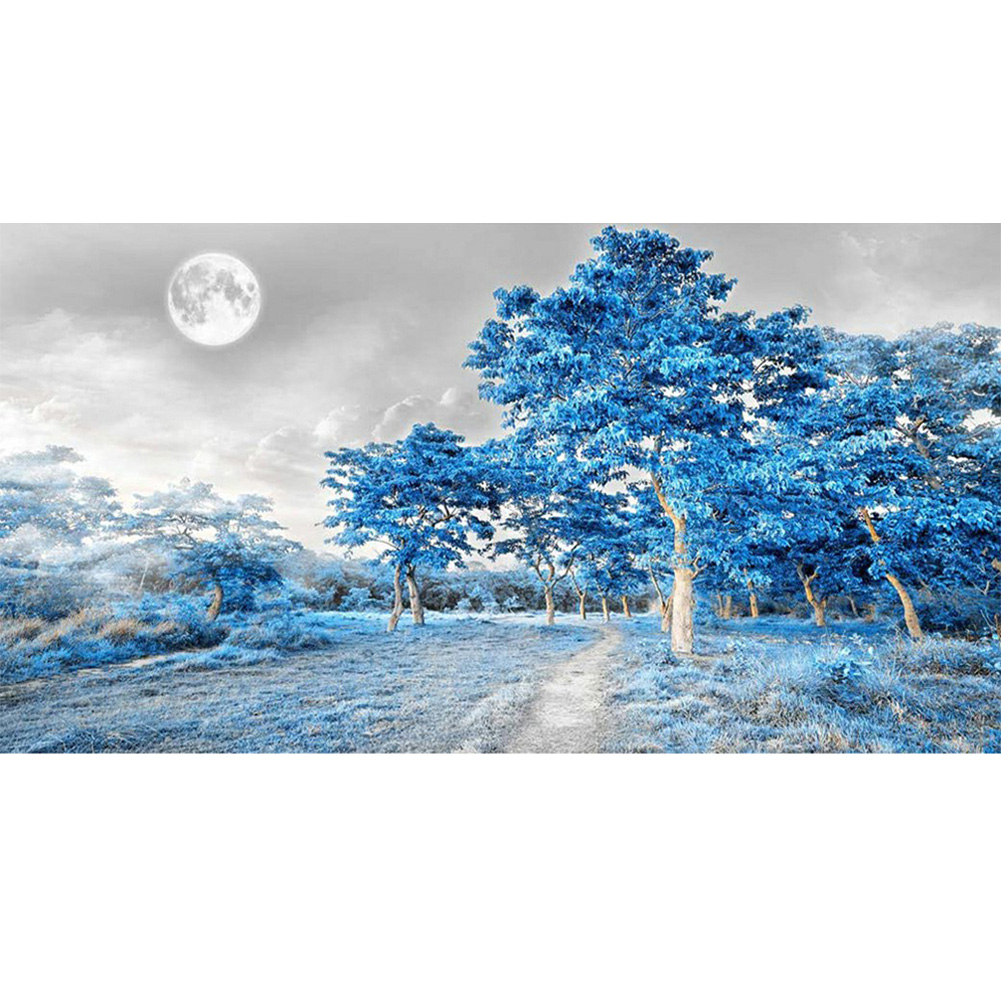 

Blue Woods - Round Drill Diamond Painting - 80*40CM (Big Size), 501 Original
