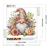 >SALE<5 D DIY Partial Special Shaped Drill Diamond Painting Flower Gnome Art 30x30cm