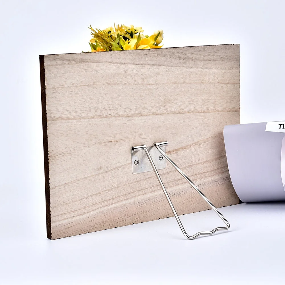 Wood Picture Frame DIY Personalized Photo Frame For Father's Day Gift From Daughter Son Unique Gift Wall Frames With Holder