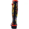 Printed high-tube rain boots, rubber rain boots, comfortable insoles, waterproof rain boots, garden boots