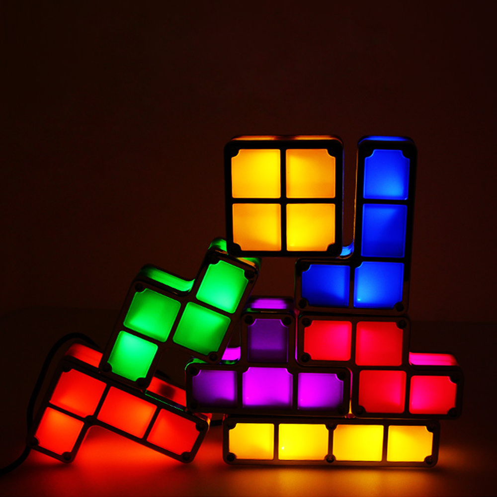 DIY Tetris Puzzle Light Stackable LED Night Light