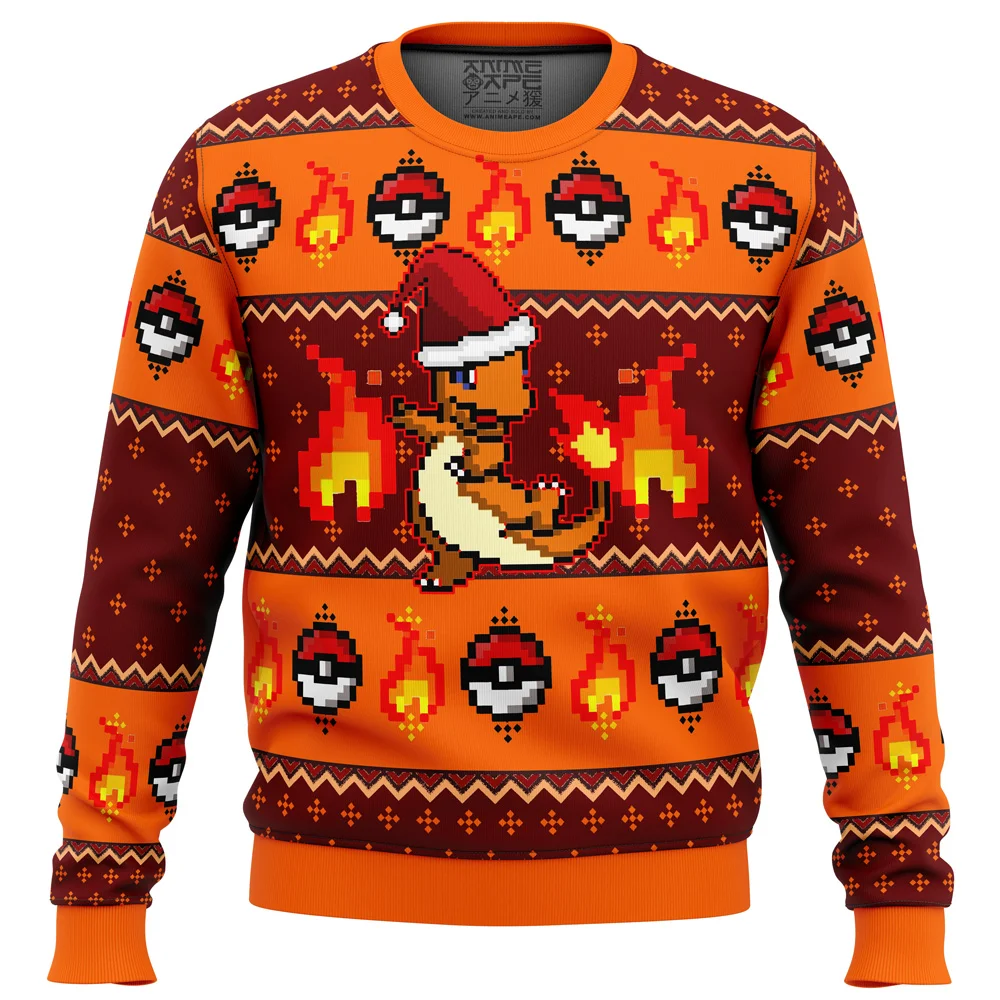 Pokemon Charmander Ugly Christmas Sweatshirt