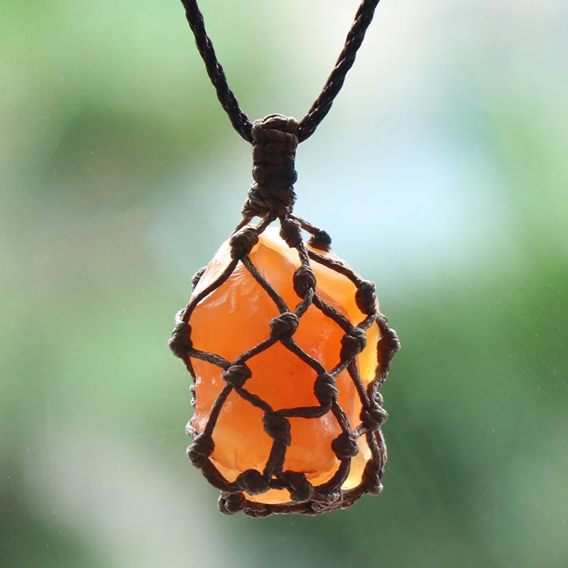 Natural crystal stone necklace 6