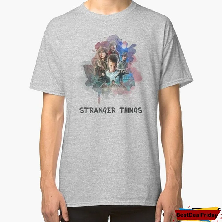 Stranger Things - Canvas Design Men's Fashion Style Casual Cotton Short Sleeve T-Shirt,Size:S-6Xl