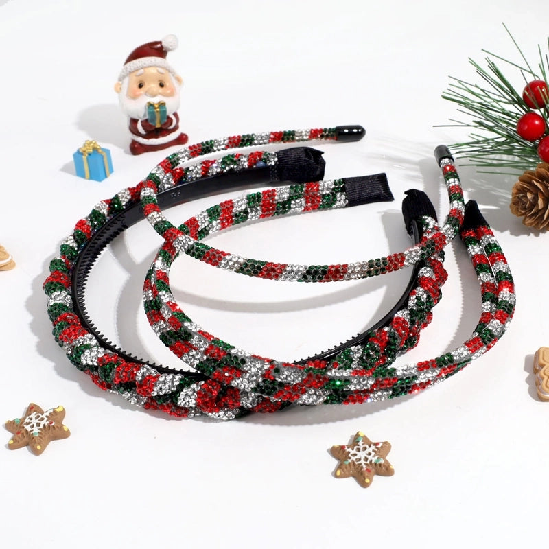 Women’s Vacation Minimalist Multicolor Rhinestone Inlay Rhinestones Hair Band