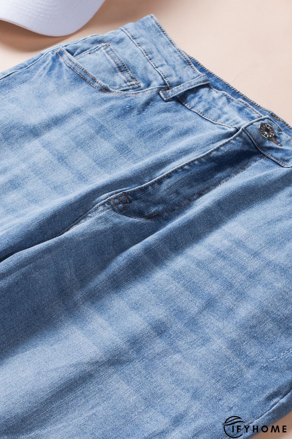 Sky Blue High Rise Skinny Plus Size Jeans | IFYHOME