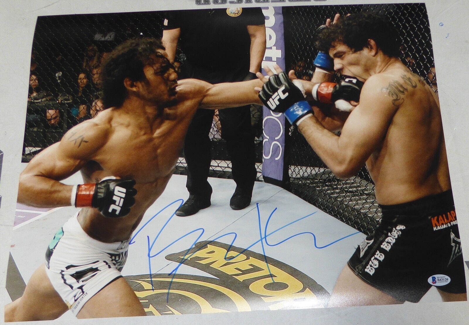 Benson Henderson Signed UFC 16x20 Photo Poster painting BAS Beckett COA Fox 7 v Gilbert Melendez