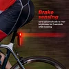 Smart Bike Rear Light 100 Lumen &ndash; with Brake/Light/Motion Sensor, 6 Modes, USB C Rechargeable, IP65 Waterproof, Mounts for Saddle & Seatpost, Donperegrino BX4 Bike Lights