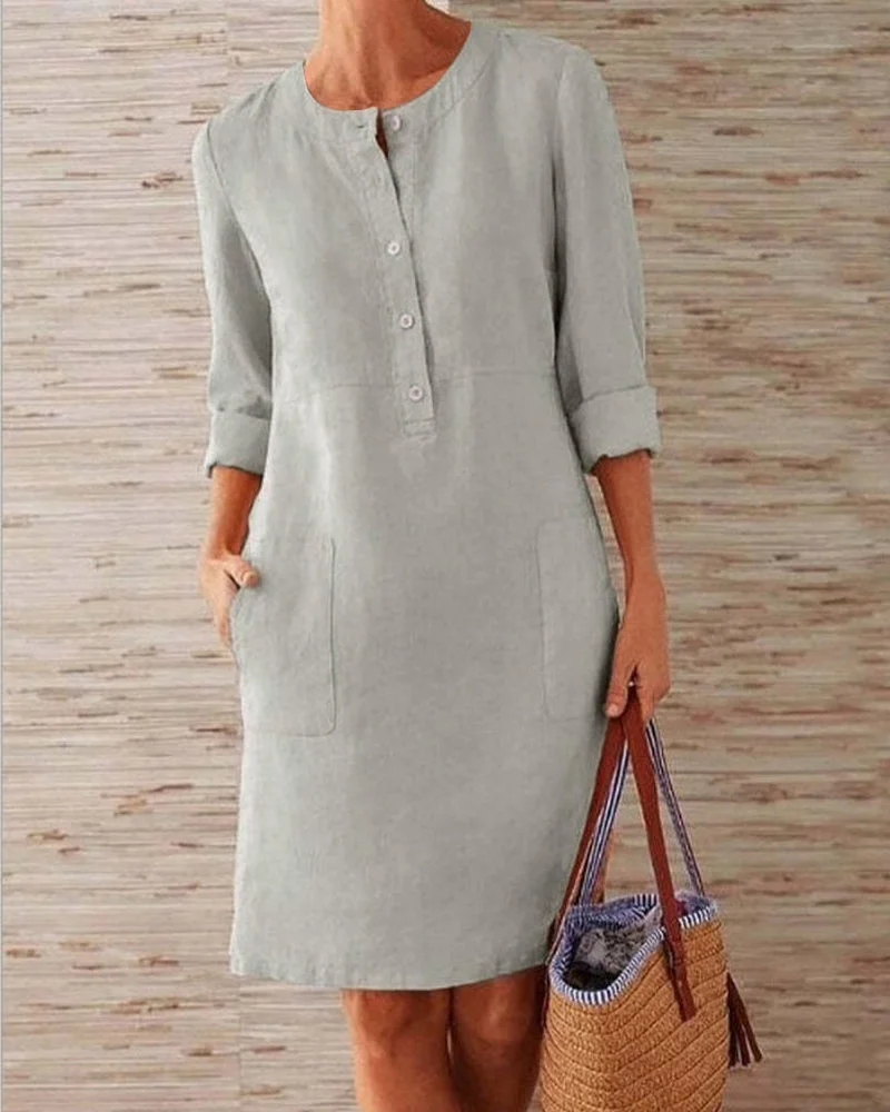 Elegant Linen Dress
