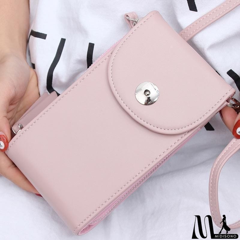 MidiSono - Vintage PU Universal Shoulder Phone Bag