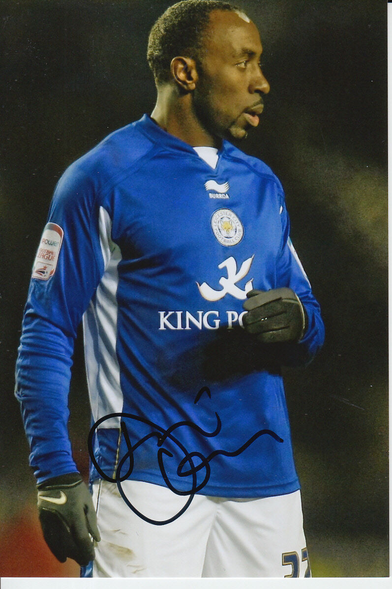 LEICESTER CITY HAND SIGNED DARIUS VASSELL 6X4 Photo Poster painting 1.