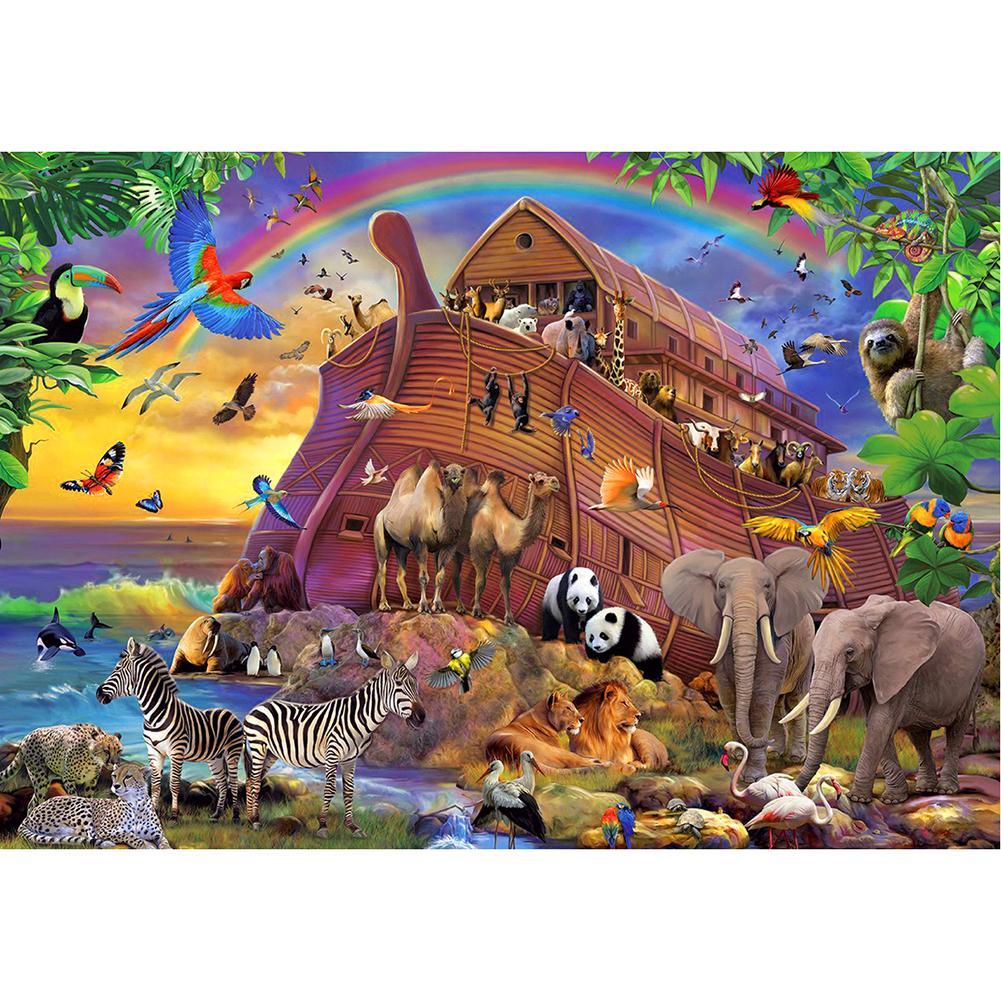 

40x30cm Round Drill Diamond Painting - Animals, 501 Original