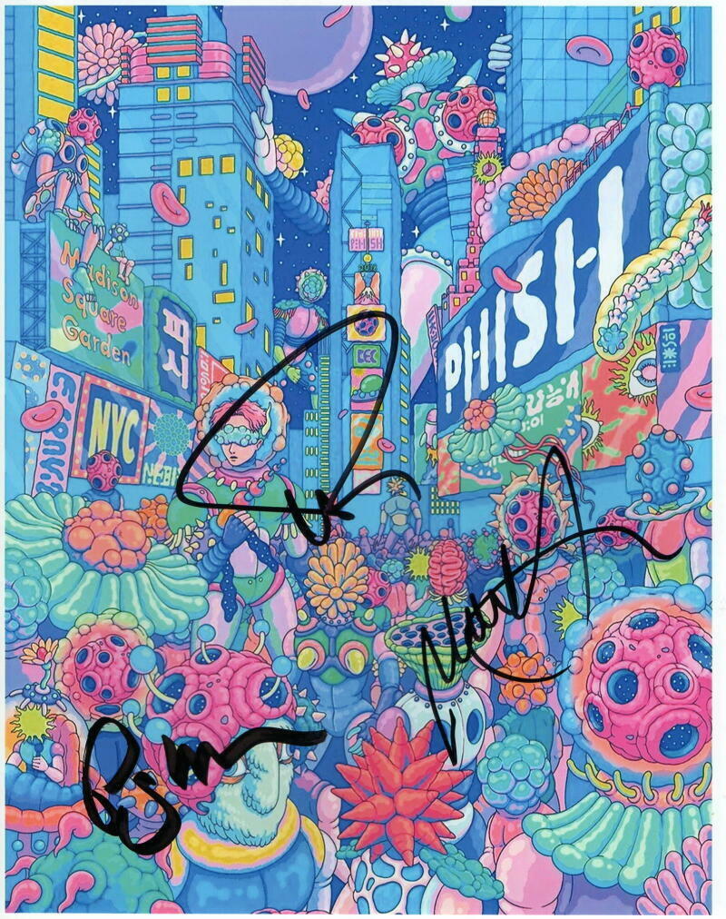 TREY ANASTASIO +2 PHISH BAND SIGNED AUTOGRAPH 8x10 MINI 2018 MSG POSTER Photo Poster painting