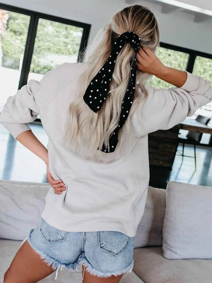 Christmas Tree Leopard Printed Pullover Sweatshirt