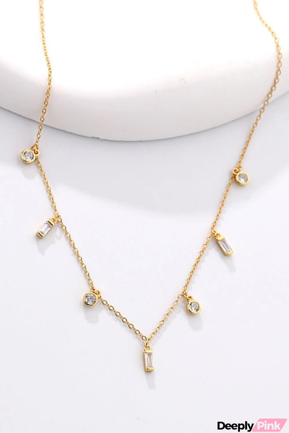18K Gold Plated Multi-Charm Chain Necklace