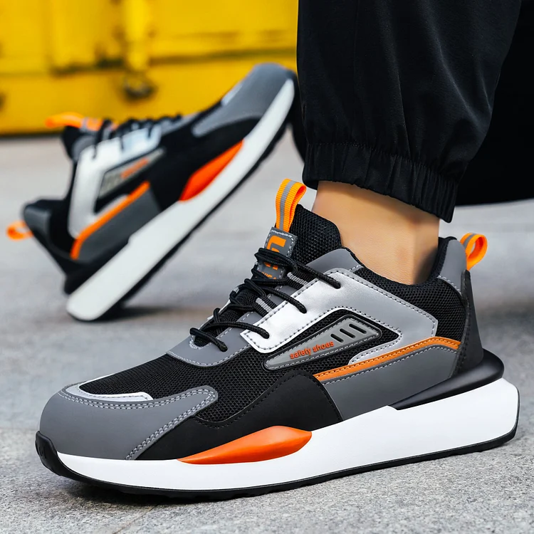 Men's Steel Toe Safety Shoes Breathable Anti Slip And Anti Smashing Comfortable  shopify Stunahome.com
