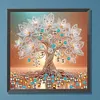 Arbre de vie-peinture sp&eacute;ciale partielle au diamant-30*30cm