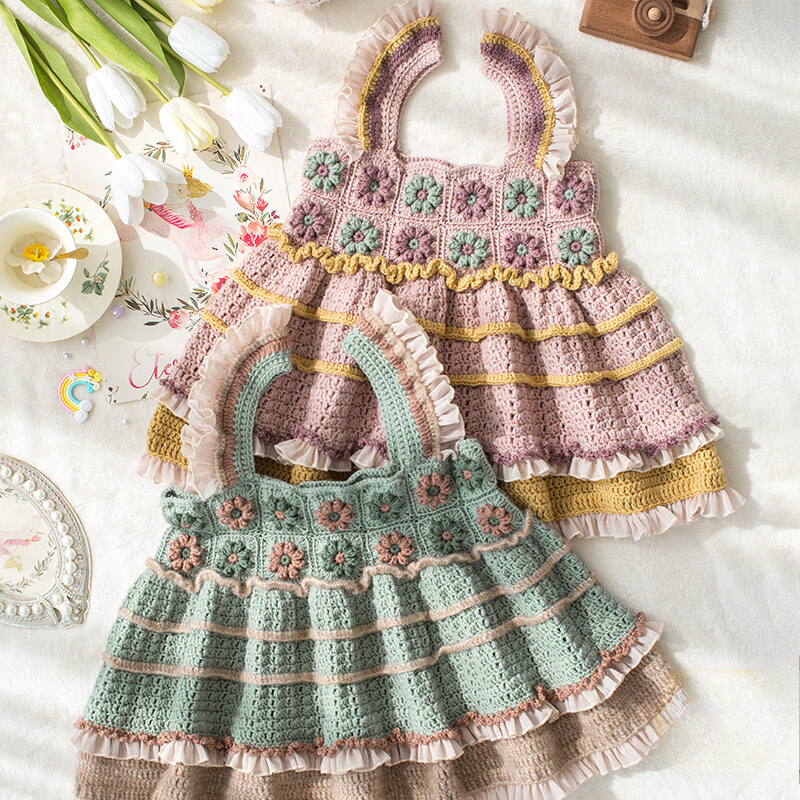 DIY Knitting Kit: Victorian Waltz Dress - Handmade Yarn Craft Set