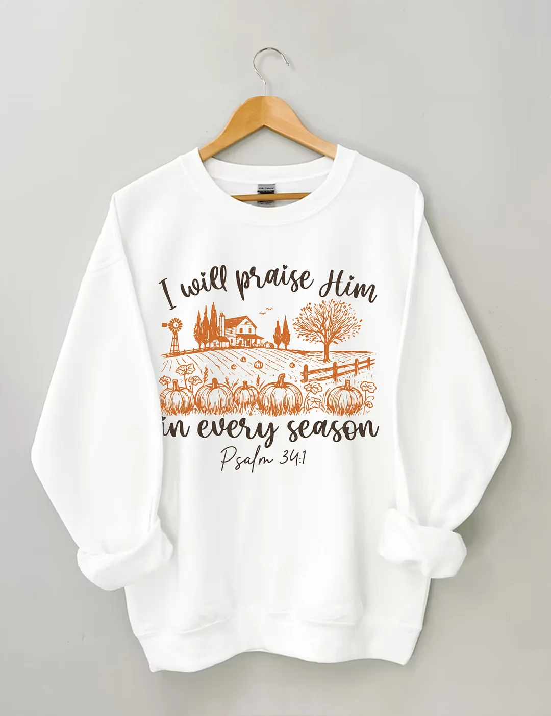 Bible Verse Fall Pumpkin Sweatshirt
