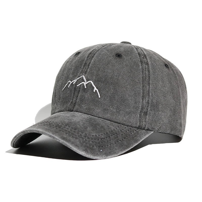 Baseball Cap Soft Top Men’s Women’s Embroidered Washed Old Outdoor Mountaineering Hat Spring And Summer Sports Hat