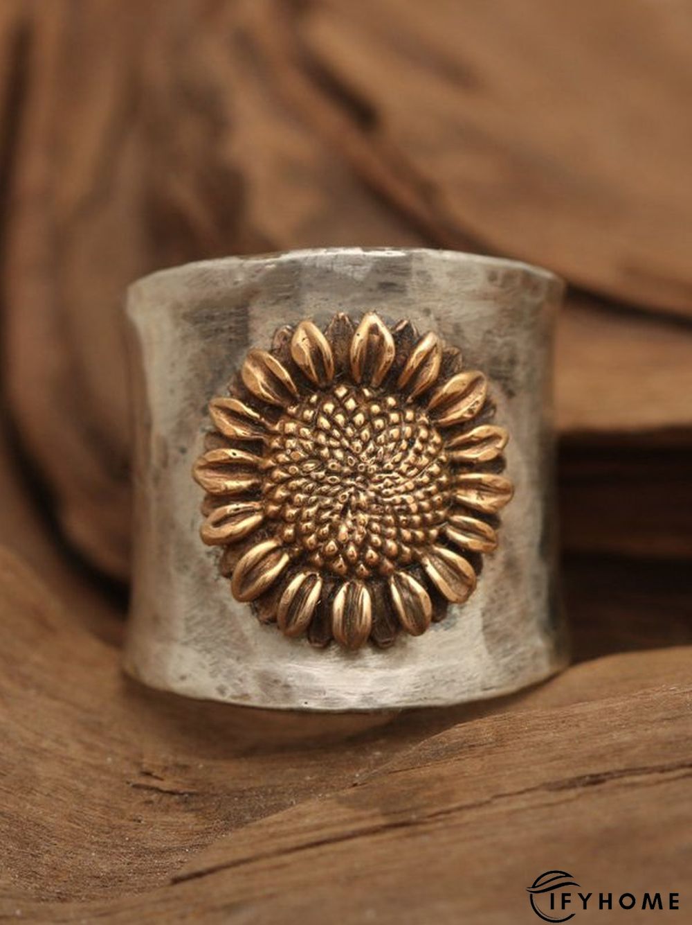 Vintage Ethnic Sunflower Distressed Rings Bohemian Matching Everyday Rings | IFYHOME