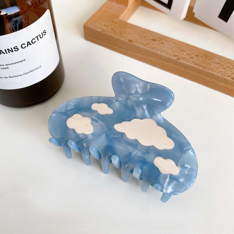 Clouds Lightning Hair Clip