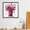 Diamond Painting -DIY Full Square Drill Valentine s Day Flower(35*35CM）