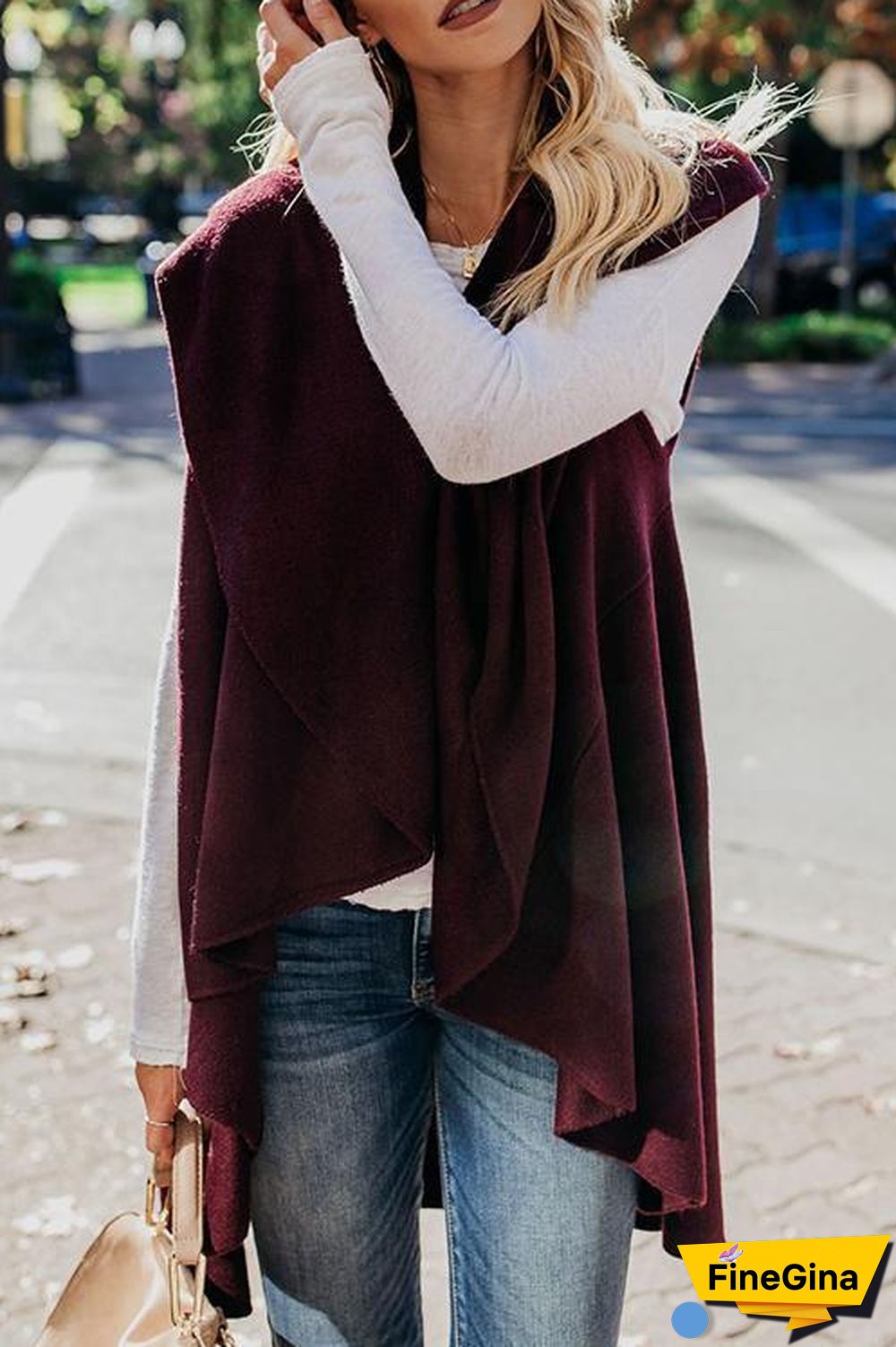 Irregular Casual Knit Cardigan Coat